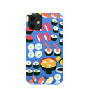 Electric Blue Sushi Night iPhone 11 Case