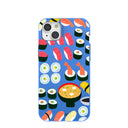 Electric Blue Sushi Night iPhone 15 Plus Case