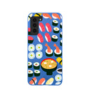 Electric Blue Sushi Night Samsung Galaxy S21 Case