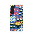 Electric Blue Sushi Night Samsung Galaxy S25+(Plus) Case