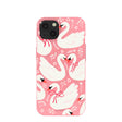 Bubblegum Pink Swan Garden iPhone 13 Case