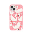 Bubblegum Pink Swan Garden iPhone 14 Case