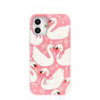 Bubblegum Pink Swan Garden iPhone 16 Plus Case