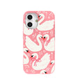 Bubblegum Pink Swan Garden iPhone 16 Case