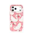 Bubblegum Pink Swan Garden iPhone 17 Pro Max Case