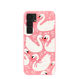 Bubblegum Pink Swan Garden Samsung Galaxy S25+(Plus) Case