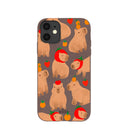 Chocolate Brown Sweet Capybaras iPhone 11 Case