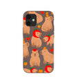 Chocolate Brown Sweet Capybaras iPhone 12 Mini Case