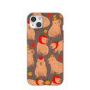 Chocolate Brown Sweet Capybaras iPhone 15 Plus Case