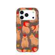 Chocolate Brown Sweet Capybaras iPhone 17 Pro Case