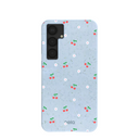 Powder Blue Sweet Cherries Samsung Galaxy S25+(Plus) Case
