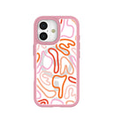 Clear Sweet Doodles iPhone 17 Case With Petal Pink Ridge (MagSafe included)