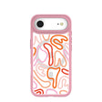 Clear Sweet Doodles iPhone Air Case With Petal Pink Ridge (MagSafe included)