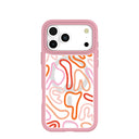 Clear Sweet Doodles iPhone 17 Pro Max Case With Petal Pink Ridge (MagSafe included)