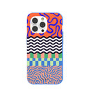 Electric Blue Tangerine Mix iPhone 14 Pro Case