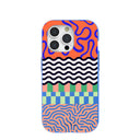 Electric Blue Tangerine Mix iPhone 15 Pro Case
