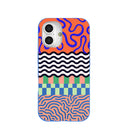 Electric Blue Tangerine Mix iPhone 16 Case