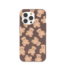 Chocolate Brown Teddy Love iPhone 14 Pro Case