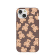 Chocolate Brown Teddy Love iPhone 14 Case