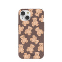 Chocolate Brown Teddy Love iPhone 14 Case
