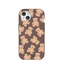 Chocolate Brown Teddy Love iPhone 15 Case