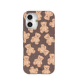 Chocolate Brown Teddy Love iPhone 16 Case