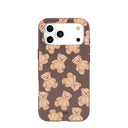Chocolate Brown Teddy Love iPhone 17 Pro Max Case