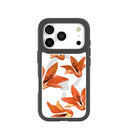 Clear Tiger Lily iPhone 17 Pro Case With Noir Ridge (MagSafe included)