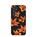 Black Tiger Lily Samsung Galaxy S24 Case