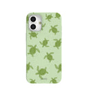 Sage Green Tiny Turtles iPhone 16 Plus Case