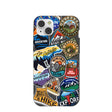 Black Trail Stickers iPhone 14 Plus Case