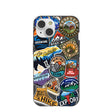 Black Trail Stickers iPhone 14 Case