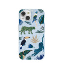 Powder Blue Tropical Rainforest iPhone 14 Case
