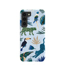 Powder Blue Tropical Rainforest Samsung Galaxy S22 Case