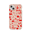 Seashell True North Red iPhone 14 Plus Case