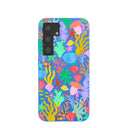 Electric Blue Underwater Blooms Samsung Galaxy S24 Case