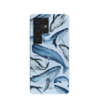 Powder Blue Whales Samsung Galaxy S25 Ultra Case