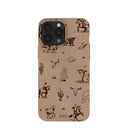 Chocolate Brown Wild Frontier iPhone 13 Pro Max Case