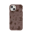 Chocolate Brown Wild Frontier iPhone 14 Case