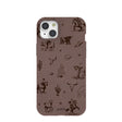 Chocolate Brown Wild Frontier iPhone 15 Plus Case