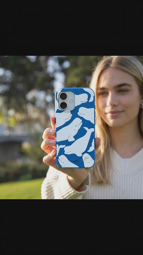 Electric Blue Belugas iPhone 16 Pro Case - Product video demonstration