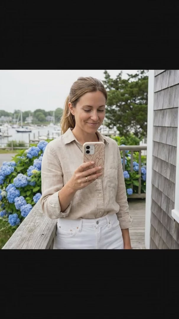 Seashell Tulip Bouquet iPhone 15 Case - Product video demonstration