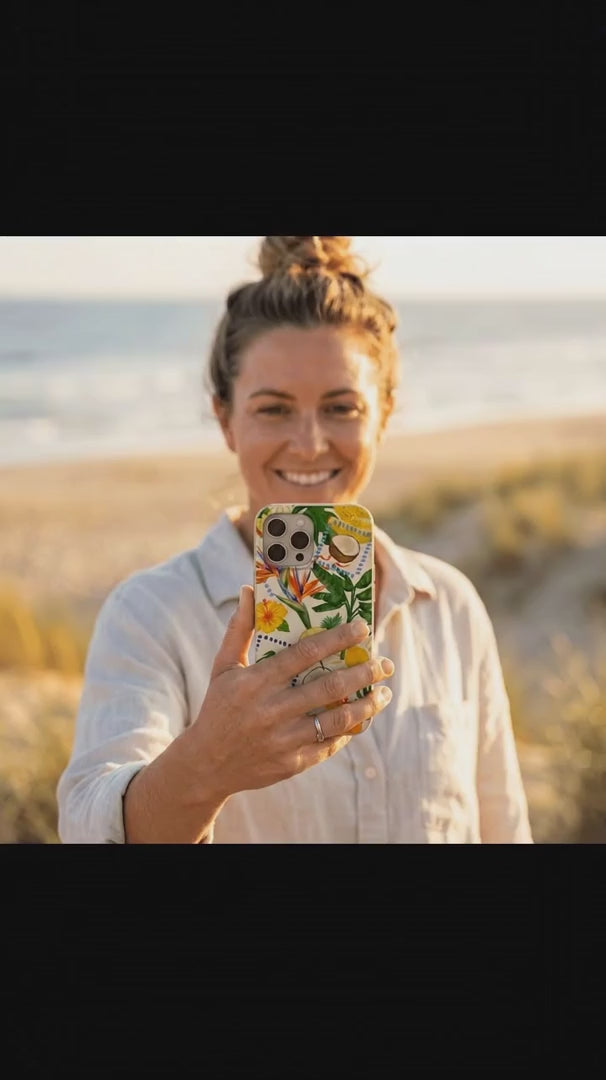 Seashell Tropics iPhone 16 Pro Case - Product video demonstration