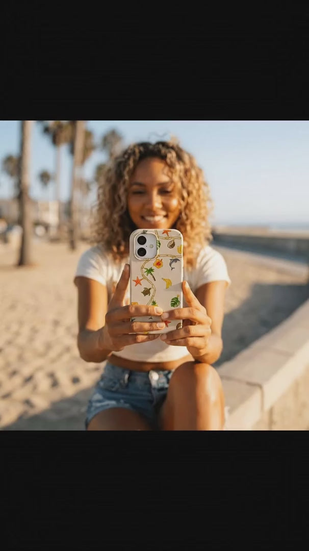 Seashell Island Charms iPhone 16 Pro Case - Product video demonstration