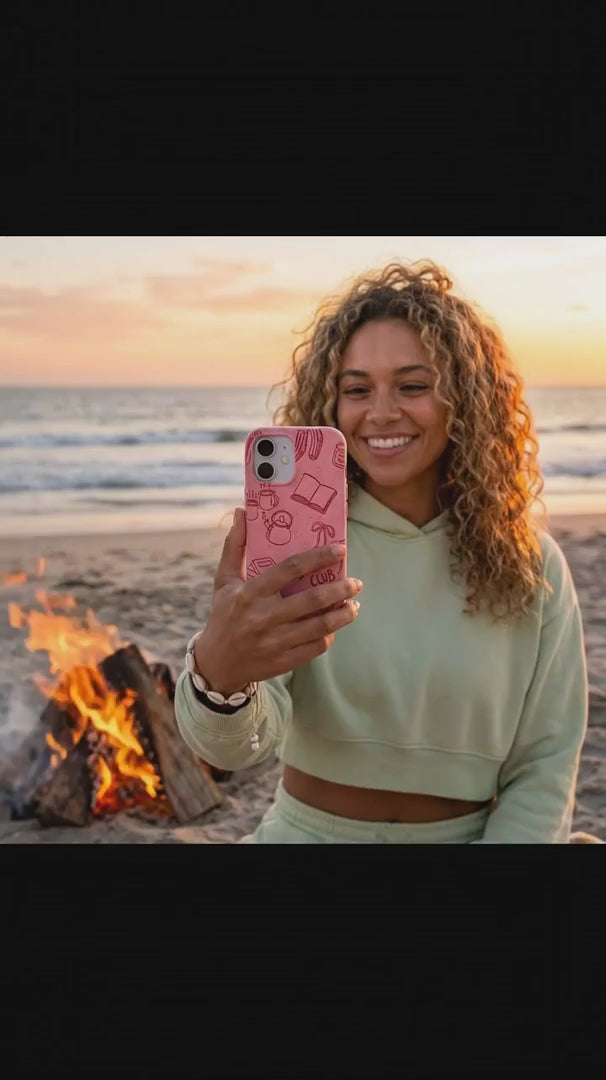 Bubblegum Pink Book Club iPhone 16 Pro Max Case - Product video demonstration