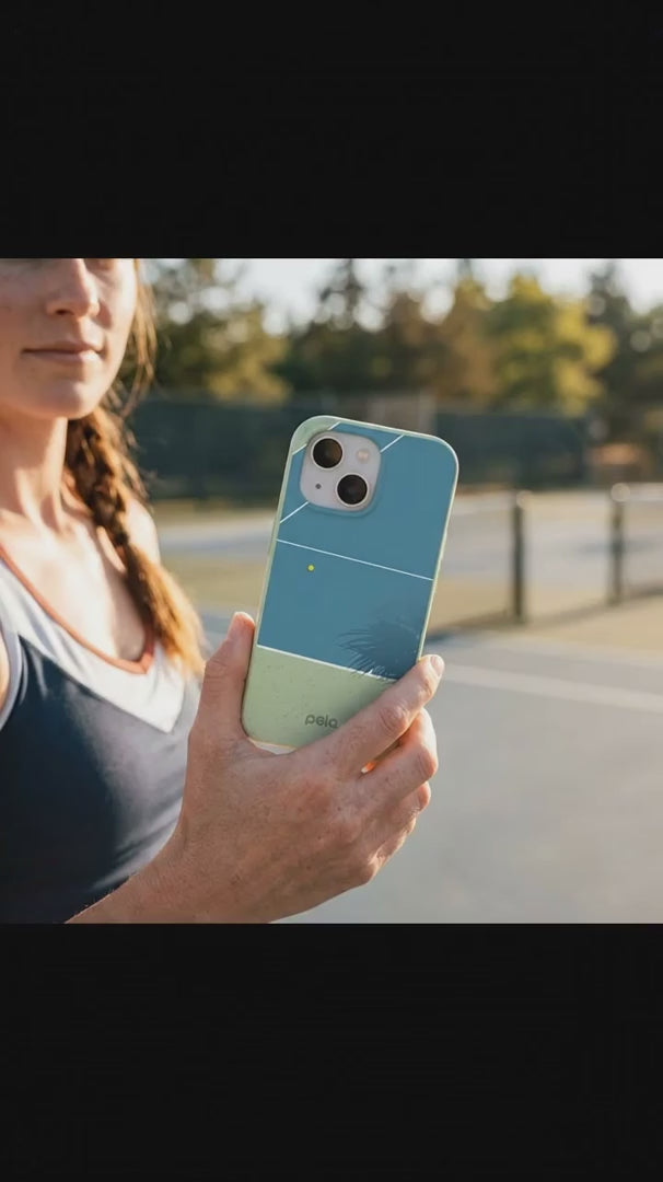 Sage Green Tennis Court iPhone 16 Case - Product video demonstration