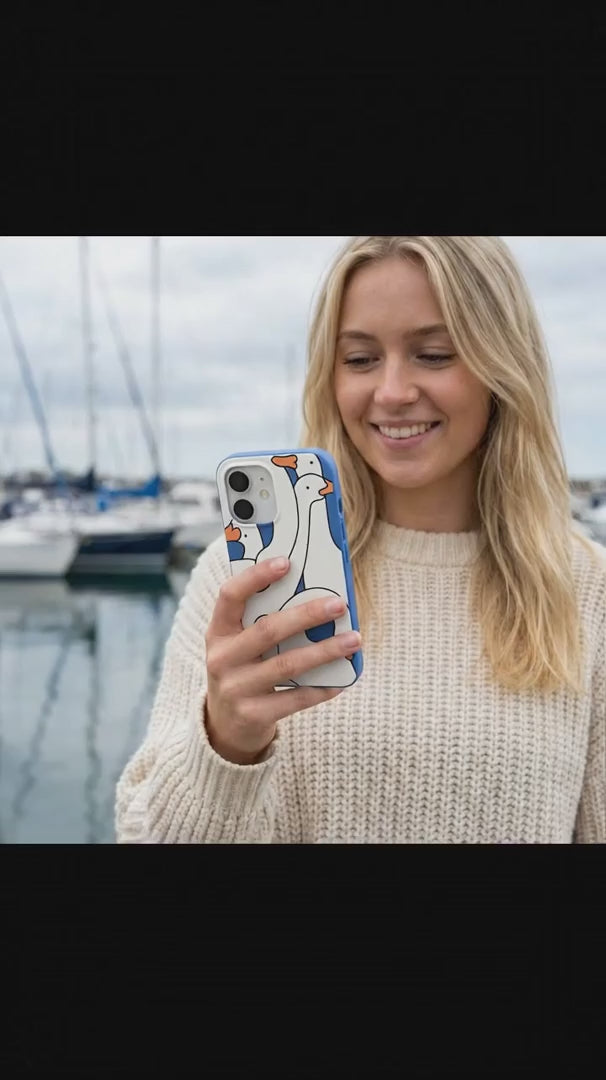 Electric Blue Silly Goose iPhone 15 Pro Case - Product video demonstration