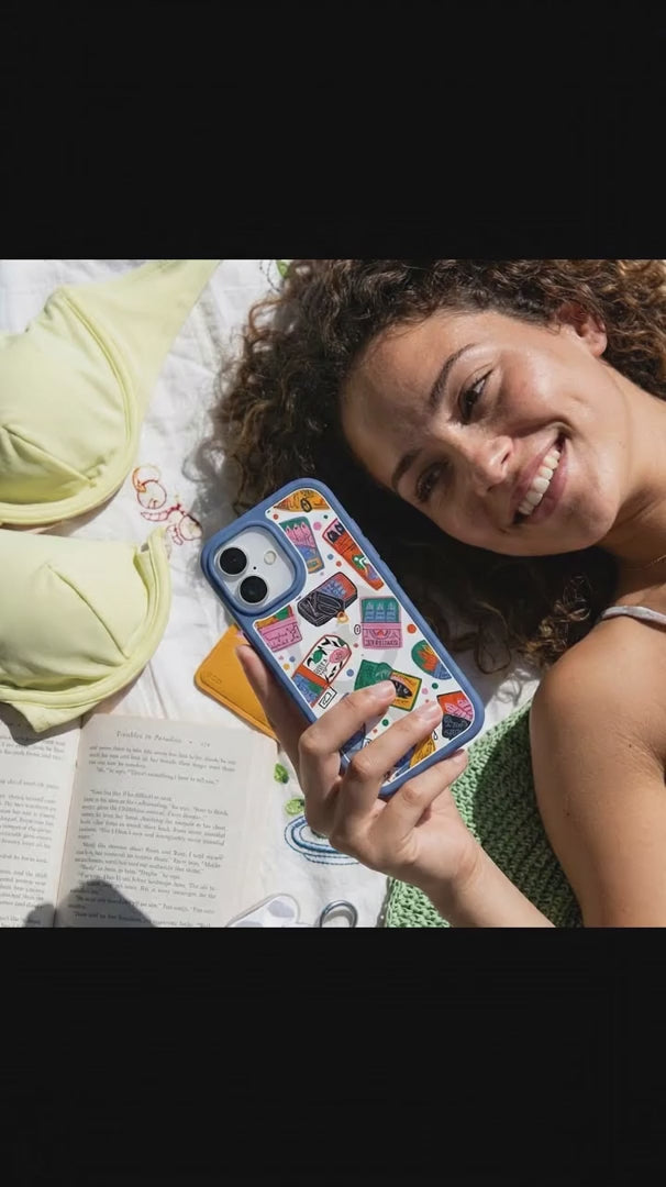 Clear Sardine Cans iPhone 17 Pro Case With True Blue Ridge (MagSafe included) - Product video demonstration