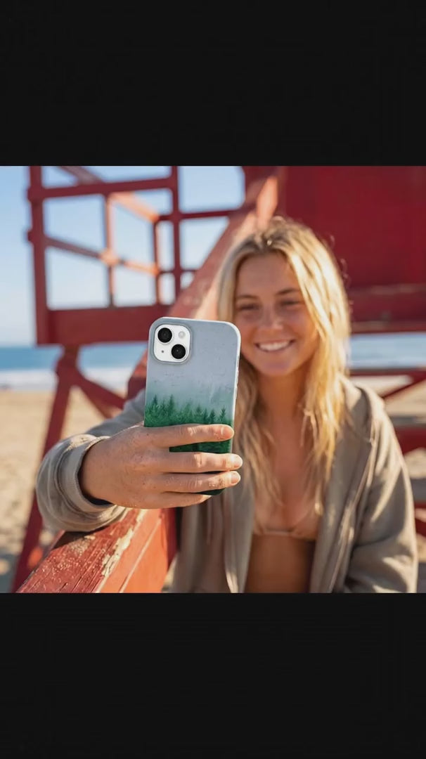 Powder Blue Forest Mist iPhone 16 Pro Case - Product video demonstration