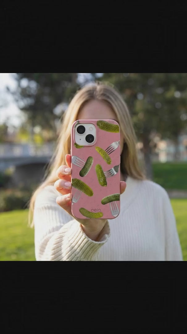 Bubblegum Pink Pickle Party iPhone 17 Pro Case - Product video demonstration